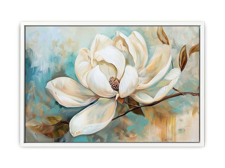 White  Flower  Framed Print