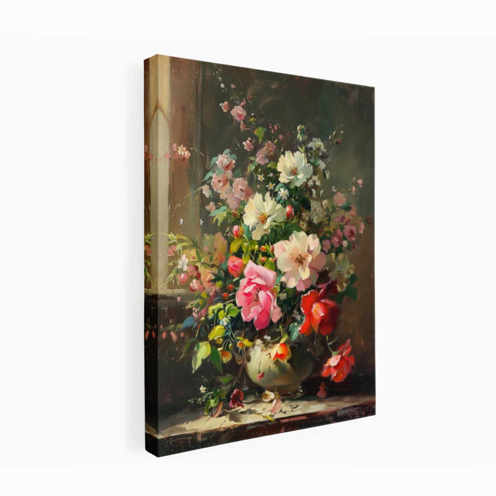 Bunch of Flowers Art Canvas Print