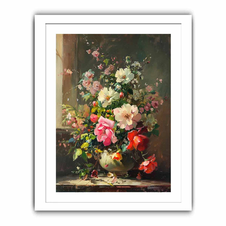 Bunch of Flowers Art Streched canvas