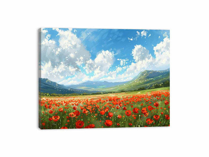 Poppy Field  Canvas Print