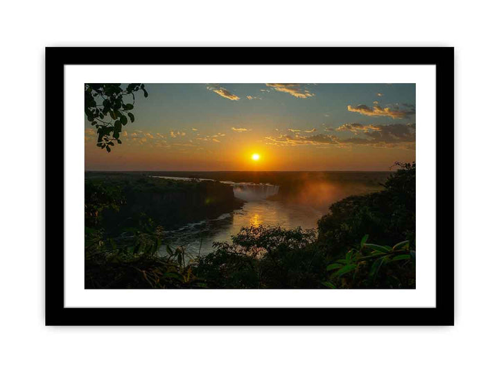 Victoria Fall  Sunset  Art Print