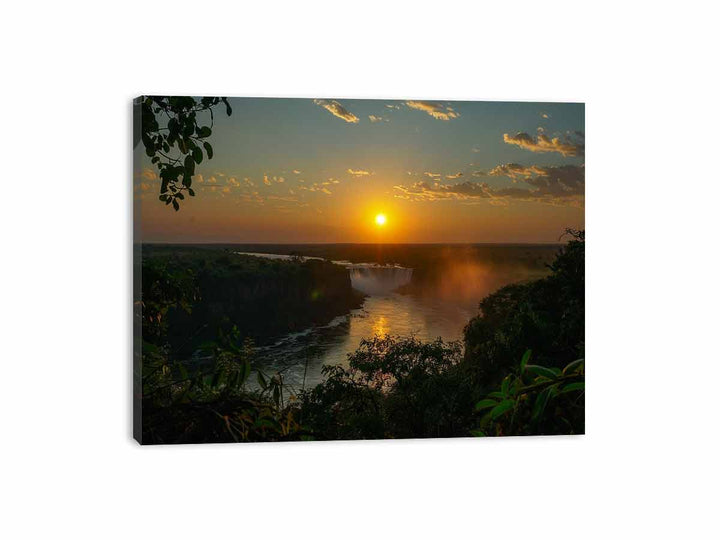 Victoria Fall  Sunset Canvas Print