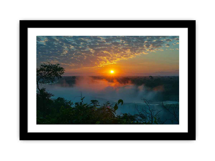 Victoria Fall  Sunset  Art Print