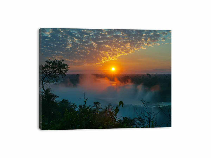 Victoria Fall  Sunset Canvas Print