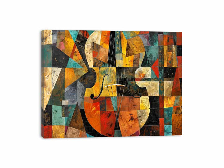 Cubism Violin  Canvas Print