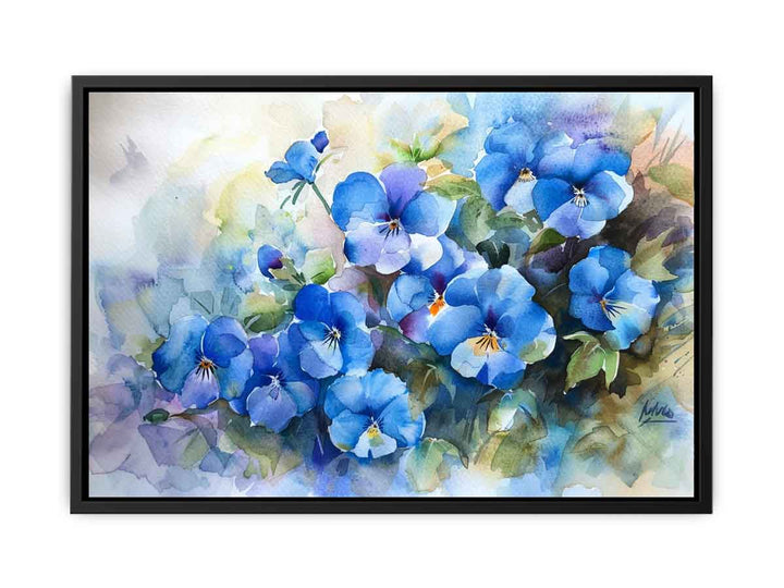 Blue Flowers   Painting