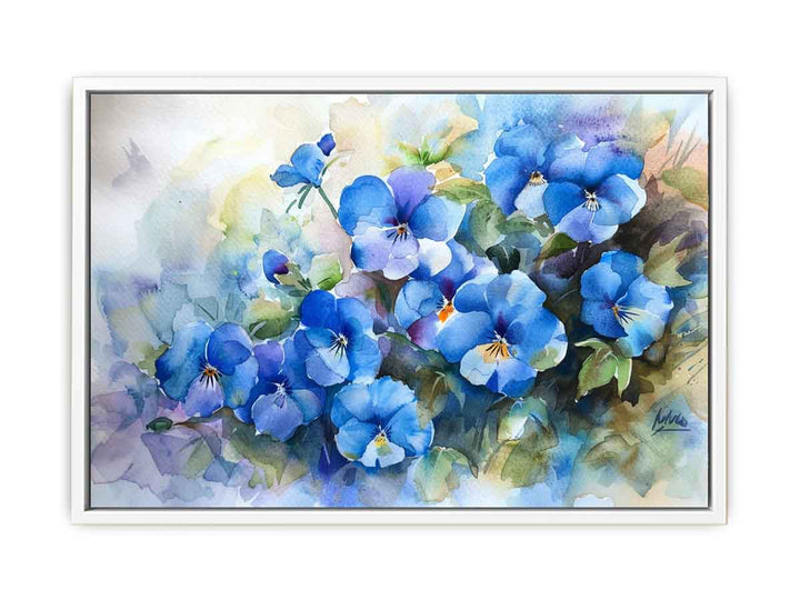 Blue Flowers  Framed Print