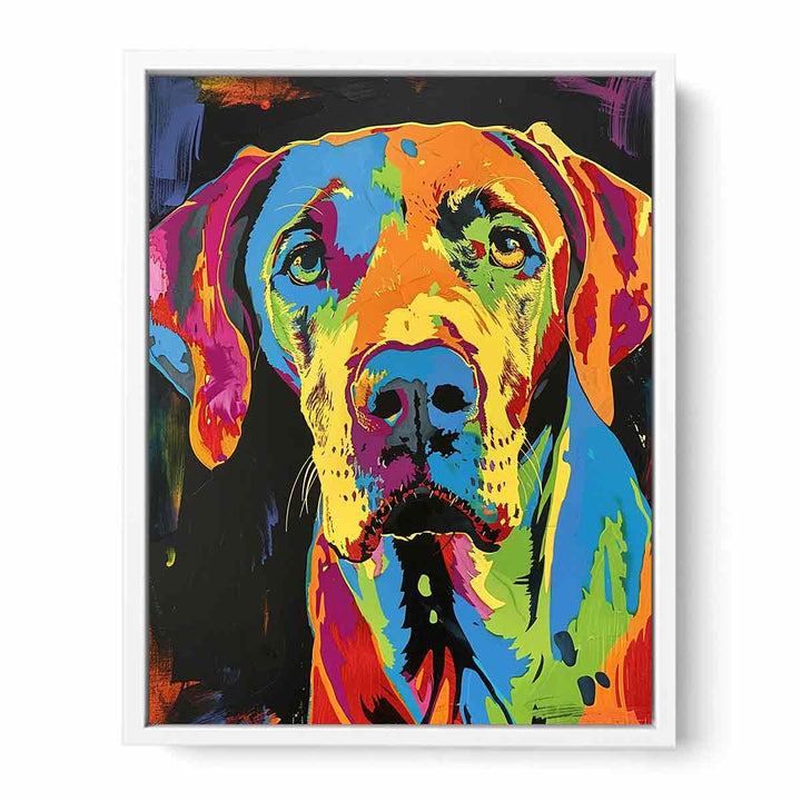 Pop Art Dog Framed Print