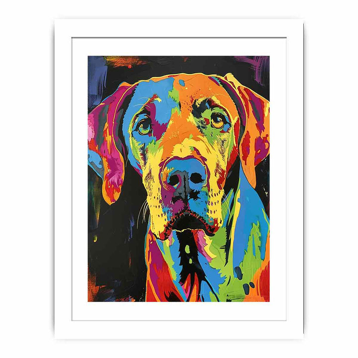 Pop Art Dog Streched canvas