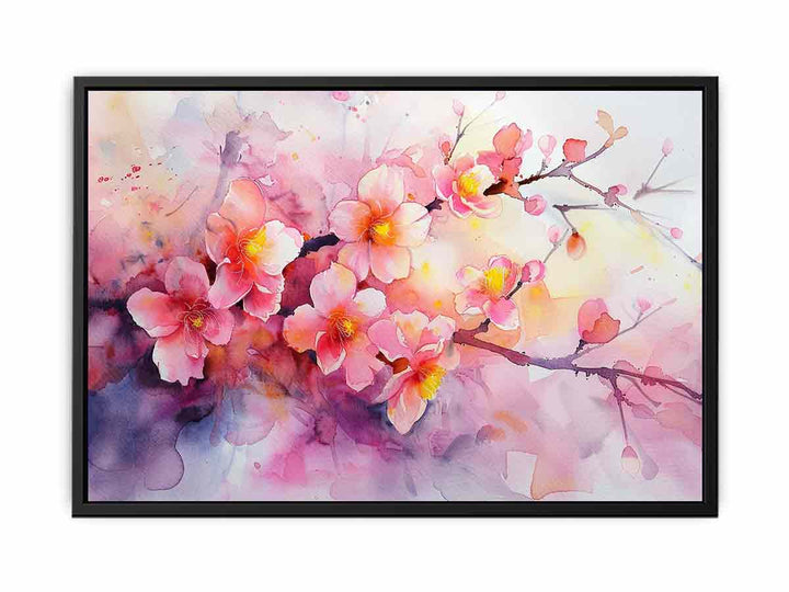 Pink Cherry Blossoms  Painting