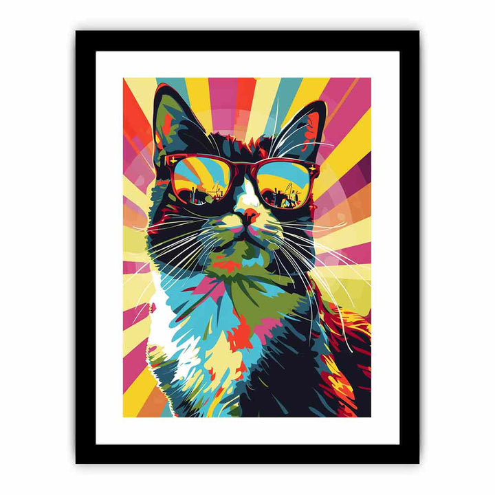 Cat Pop Art   Art Print