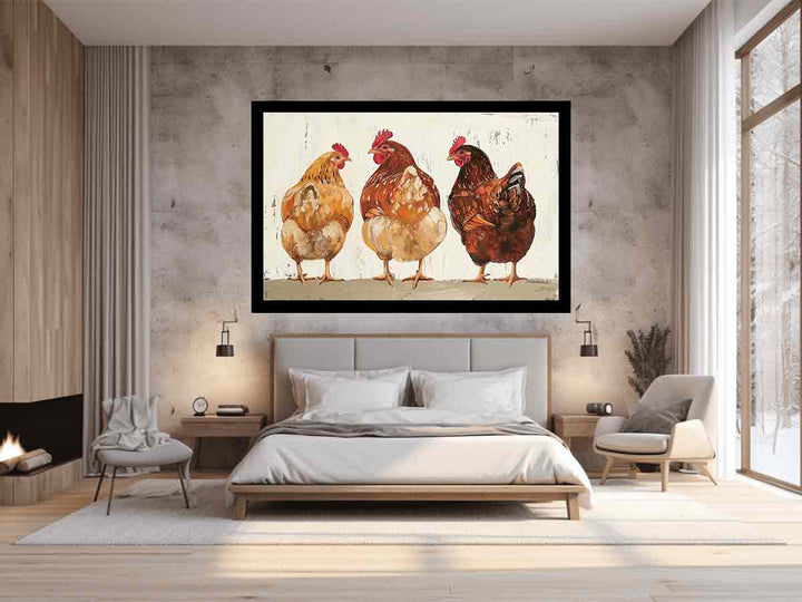 Three Hens 