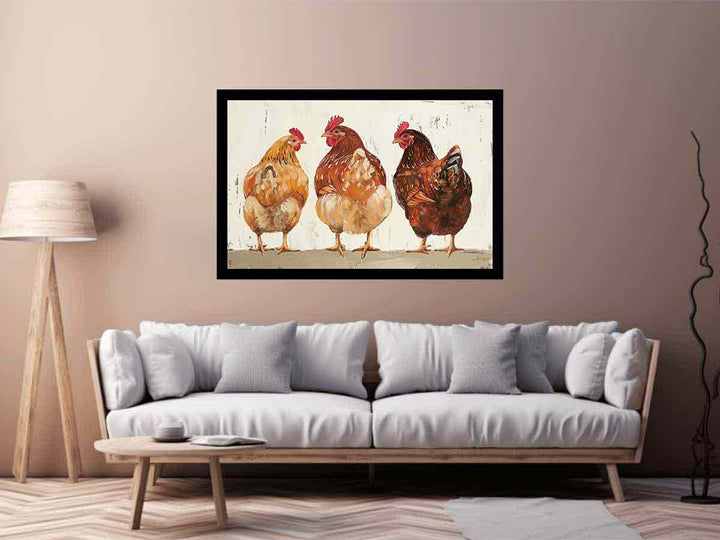 Three Hens 