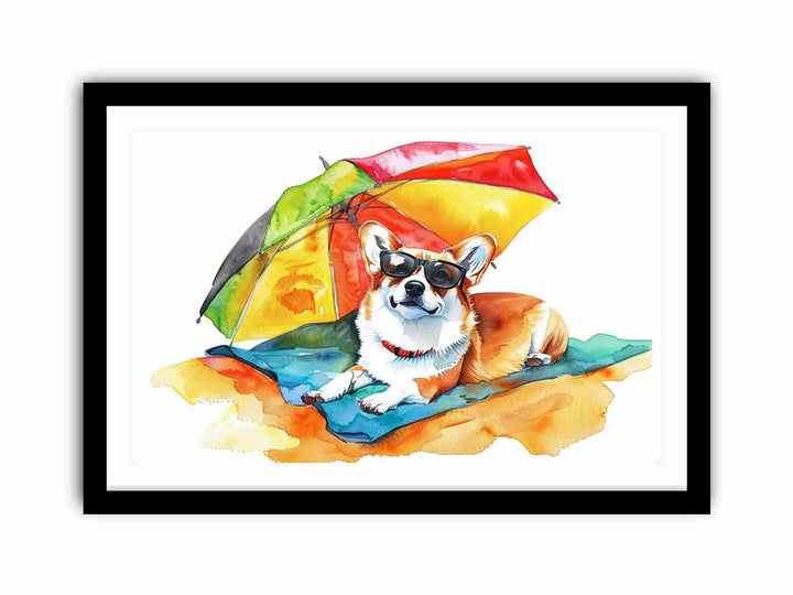 Corgi Dog  Art Print