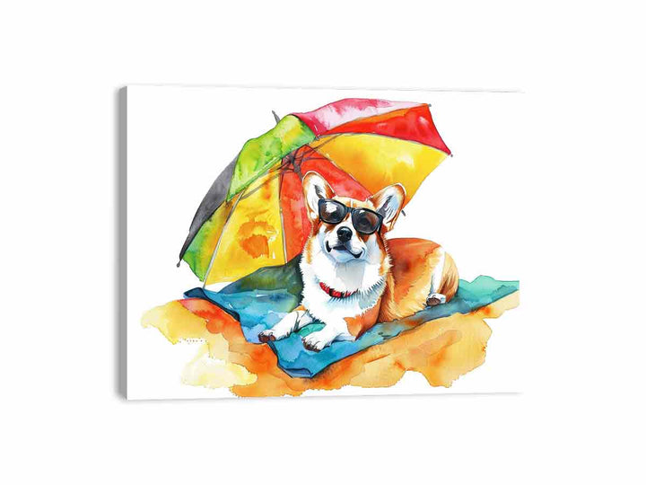 Corgi Dog Canvas Print