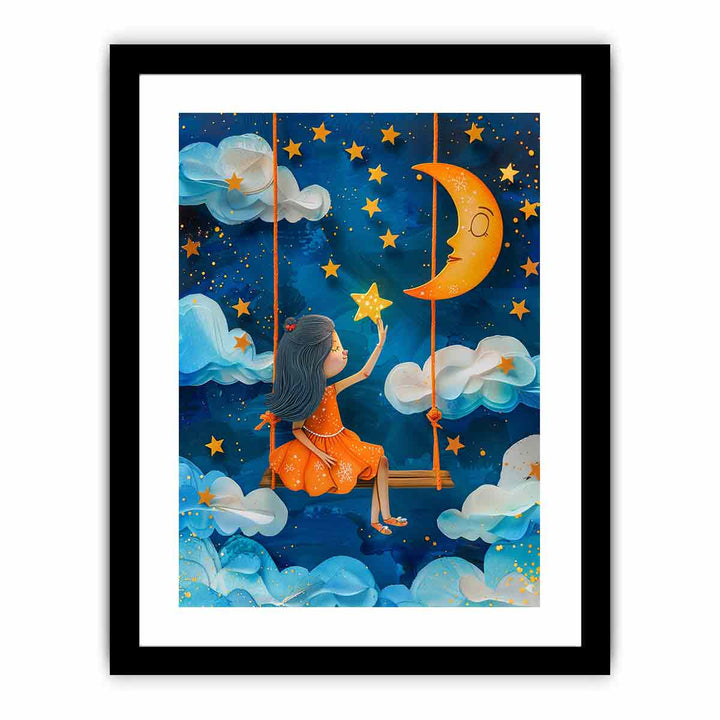 Stars Swing  Art Print