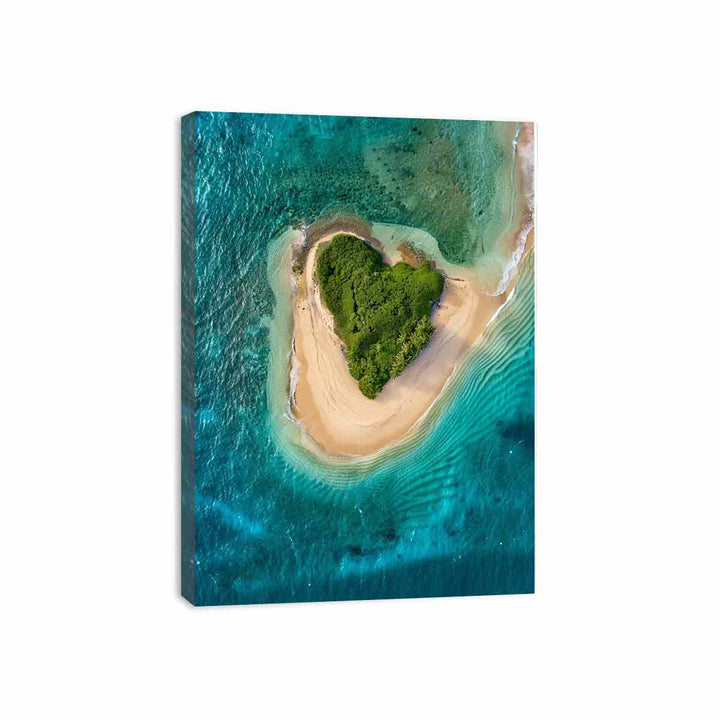 Heart Island Canvas Print