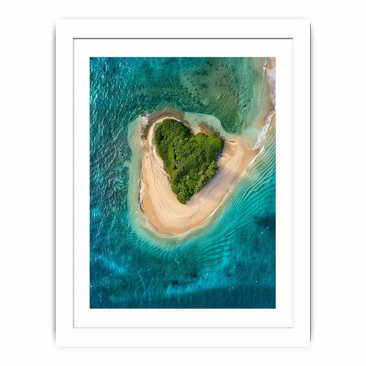 Heart Island Streched canvas