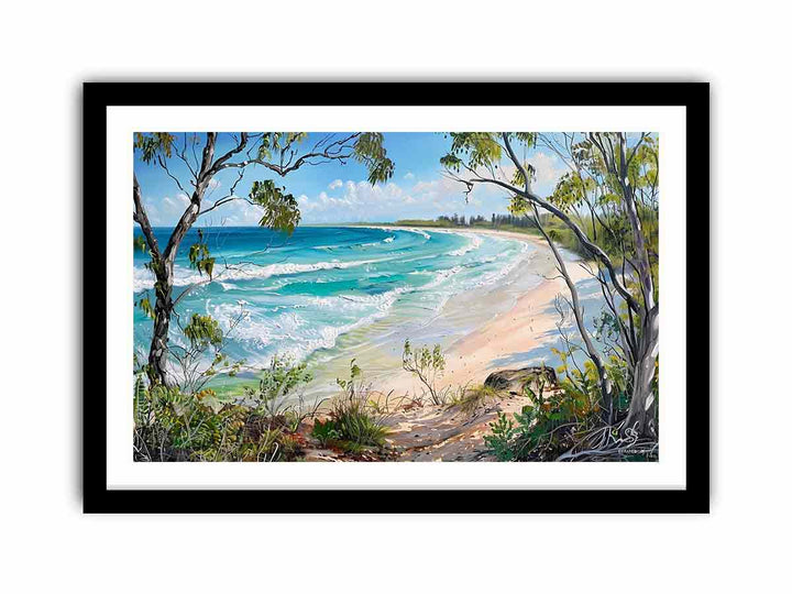 Noosaville Beach   Art Print