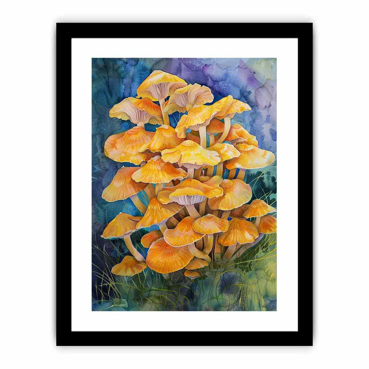 Gold Top Top Mushrooms  Art Print