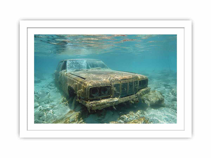 Underwater Car Streched canvas