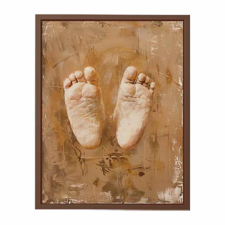 Feet Painting.  Poster