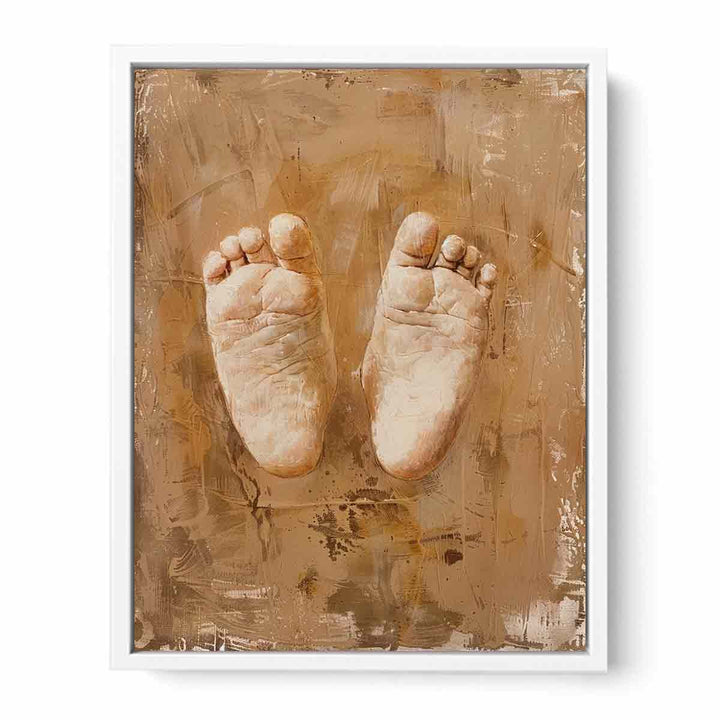 Feet Painting. Framed Print