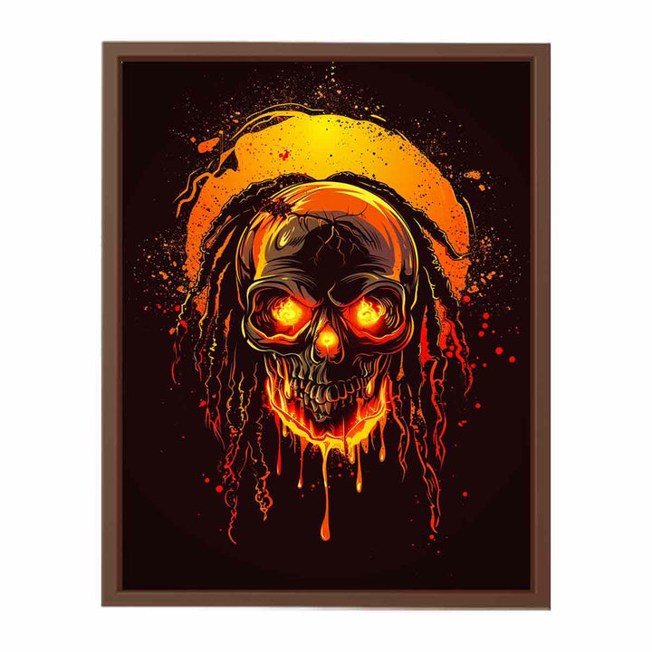 Fire Skull  Poster