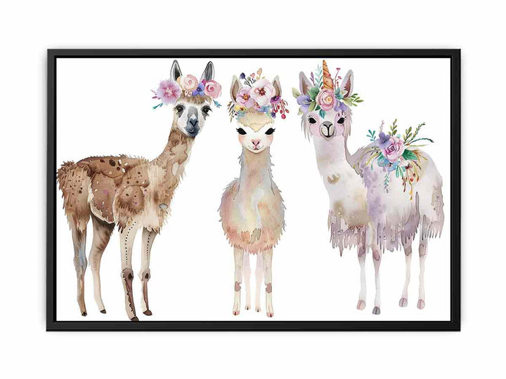 Three Llama  Painting