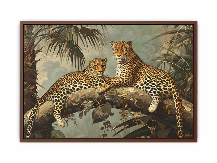 Two Leopards   Poster