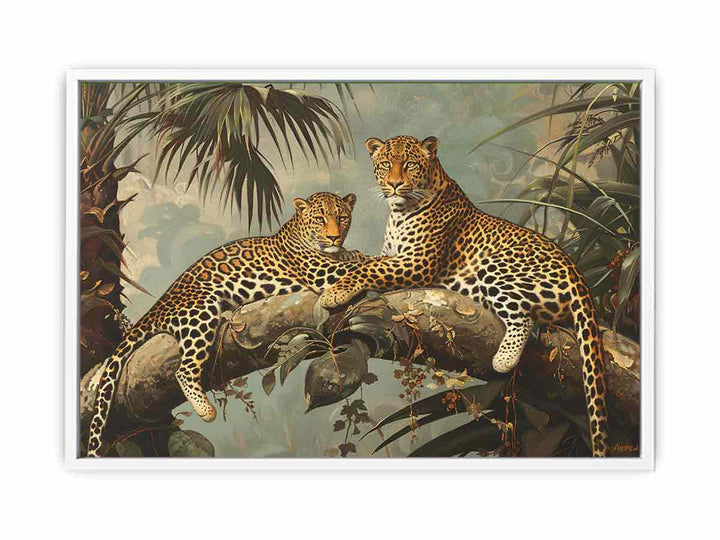 Two Leopards  Framed Print