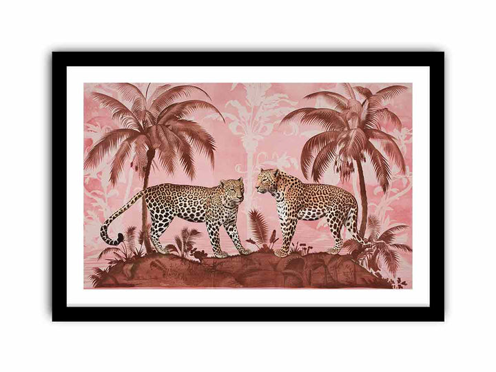 Two Leopards   Art Print