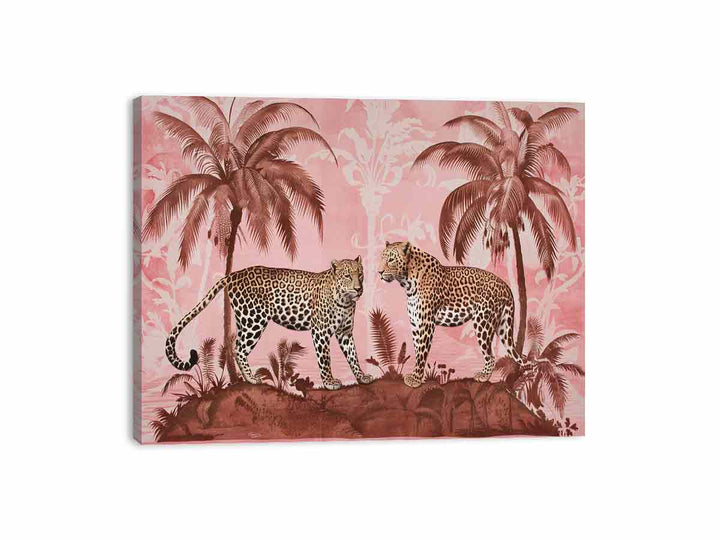 Two Leopards  Canvas Print