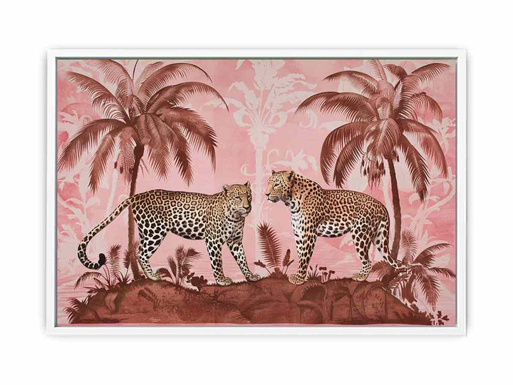 Two Leopards  Framed Print