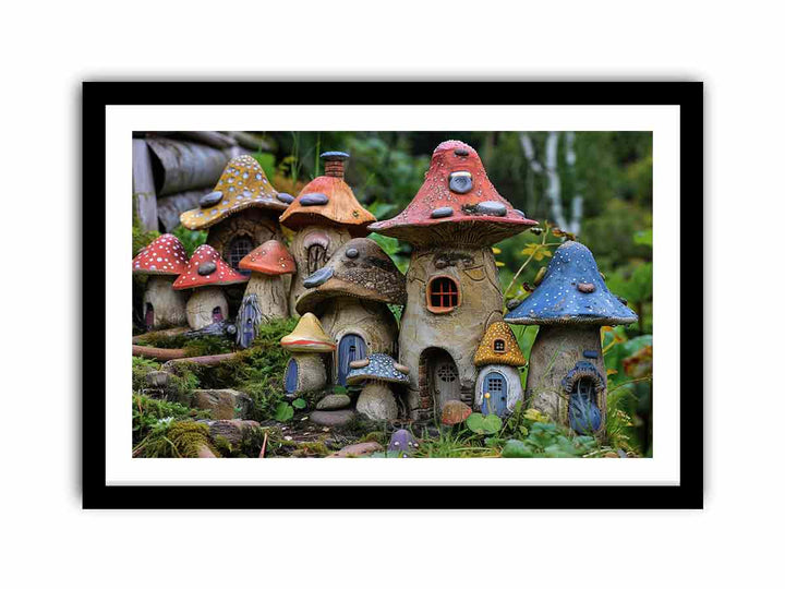 Mushroom House   Art Print