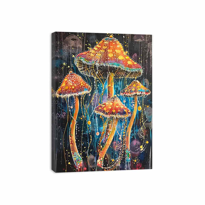 Jellyfish Mushroom Canvas Print