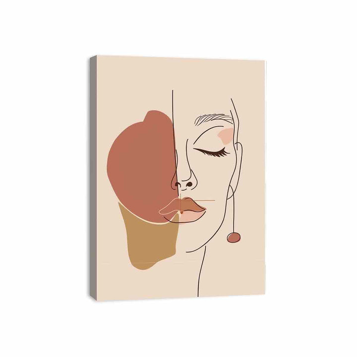 Minimalist Face Canvas Print