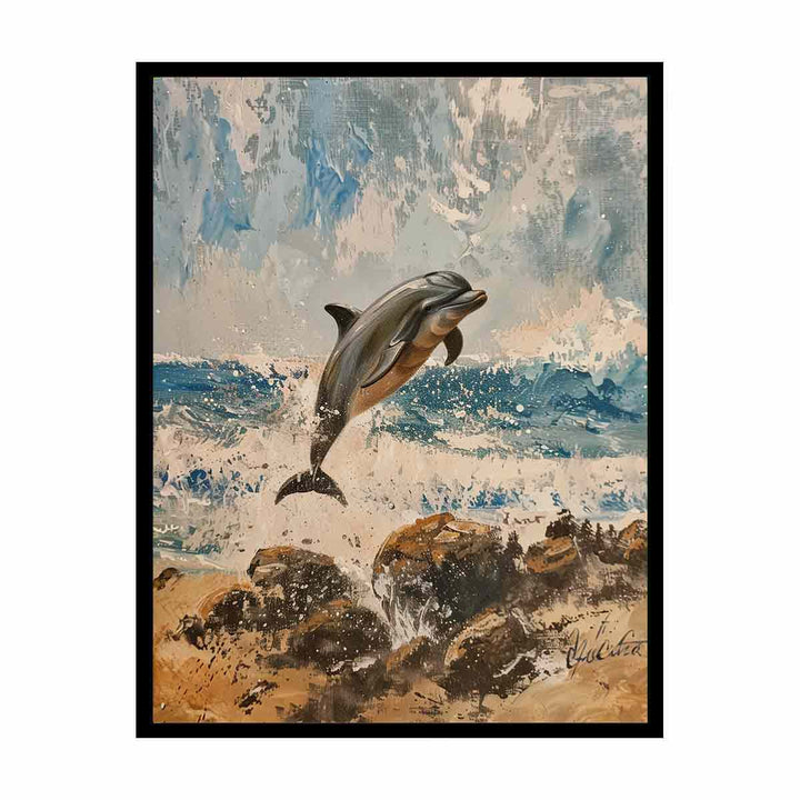 Playful Dolphin  Painting