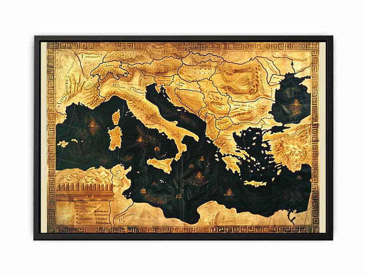 Map Of Macedonian Empire  Painting