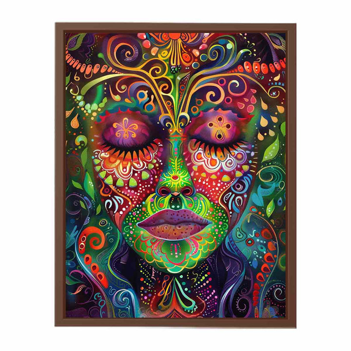 Psychedelic Face  Poster