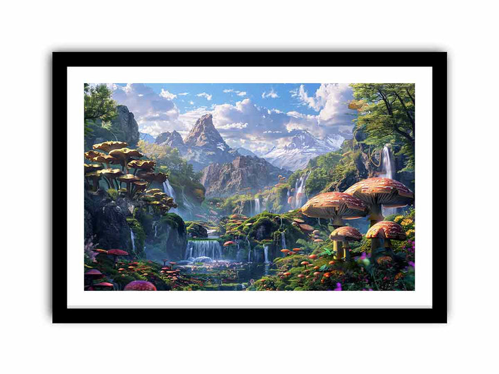 Mushroom Kingdom   Art Print