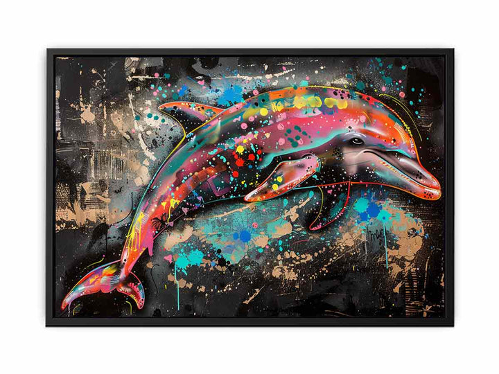 Dolphin Graffiti  Painting