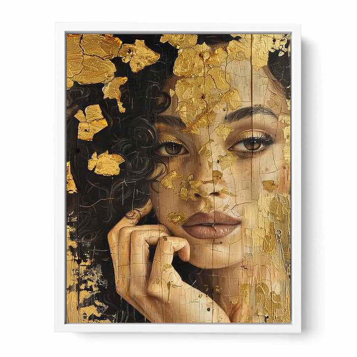 Gold Beauty Framed Print