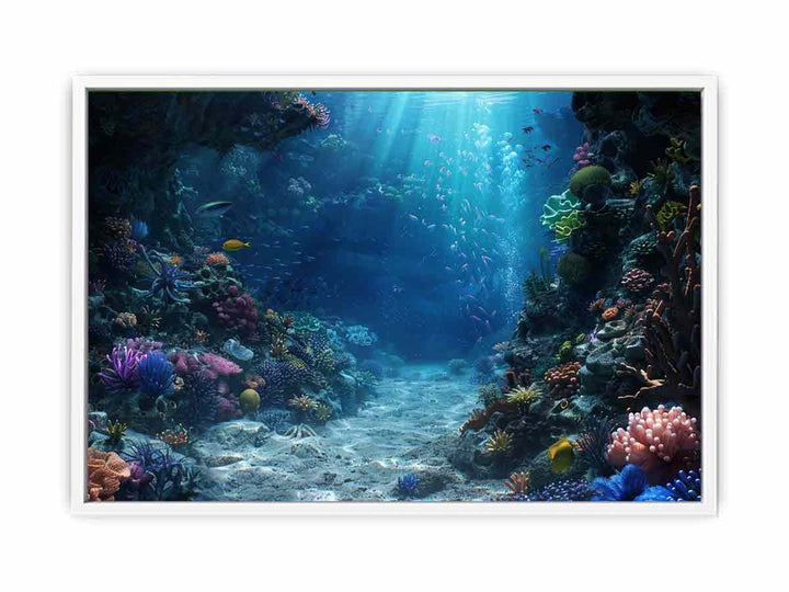 Underwater Ocean Framed Print