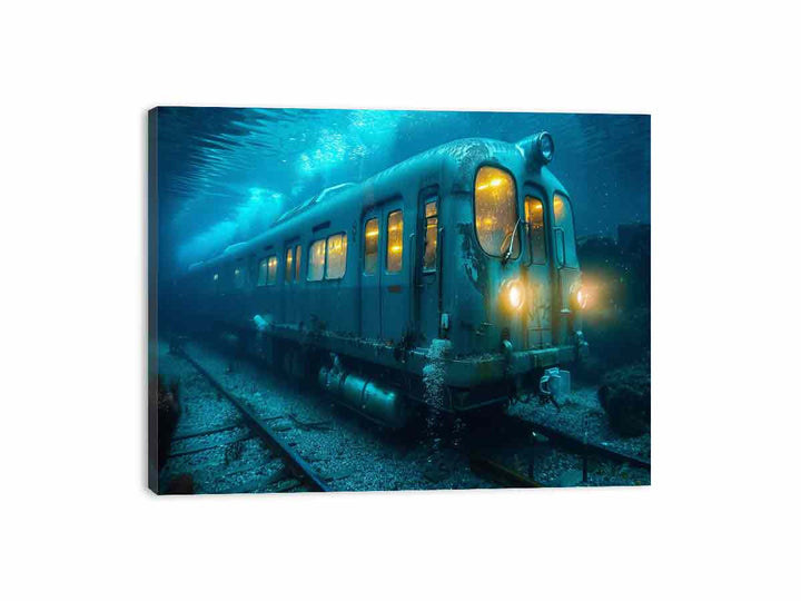 Underwater Train Canvas Print