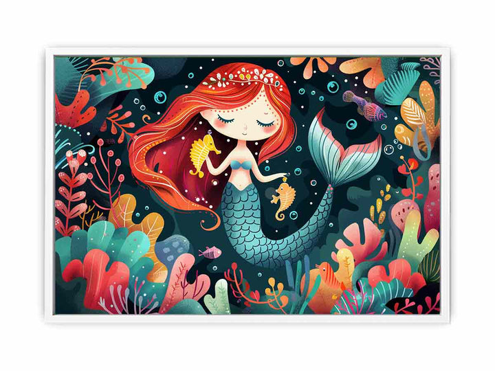 Mermaid Junior Framed Print