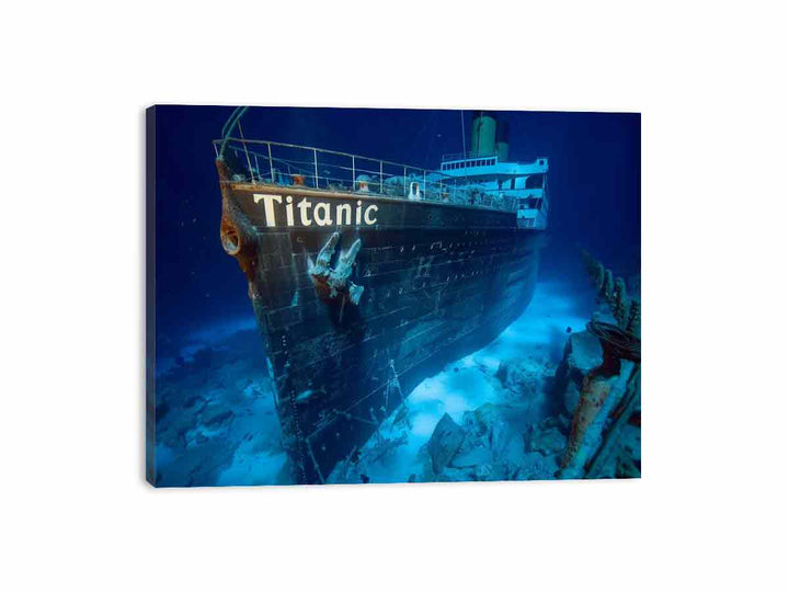 Titanic Underwater Canvas Print