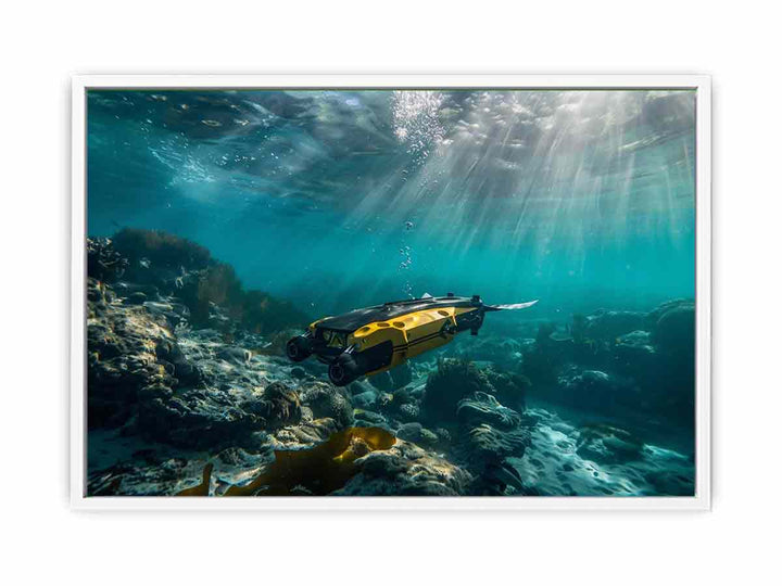 Underwater Drone Framed Print