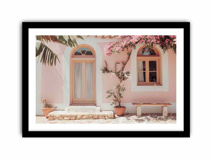 Santorini Chapel  Art Print