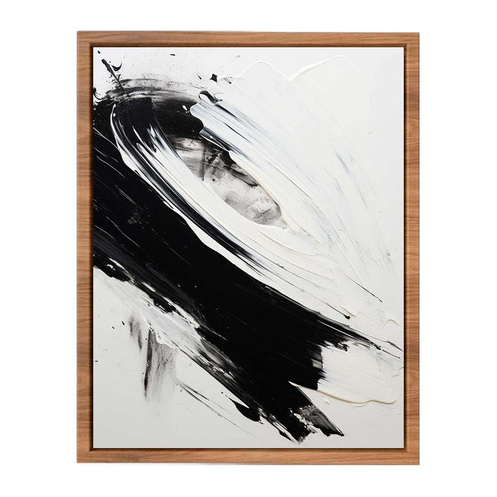 white black Abstract art print  Painting